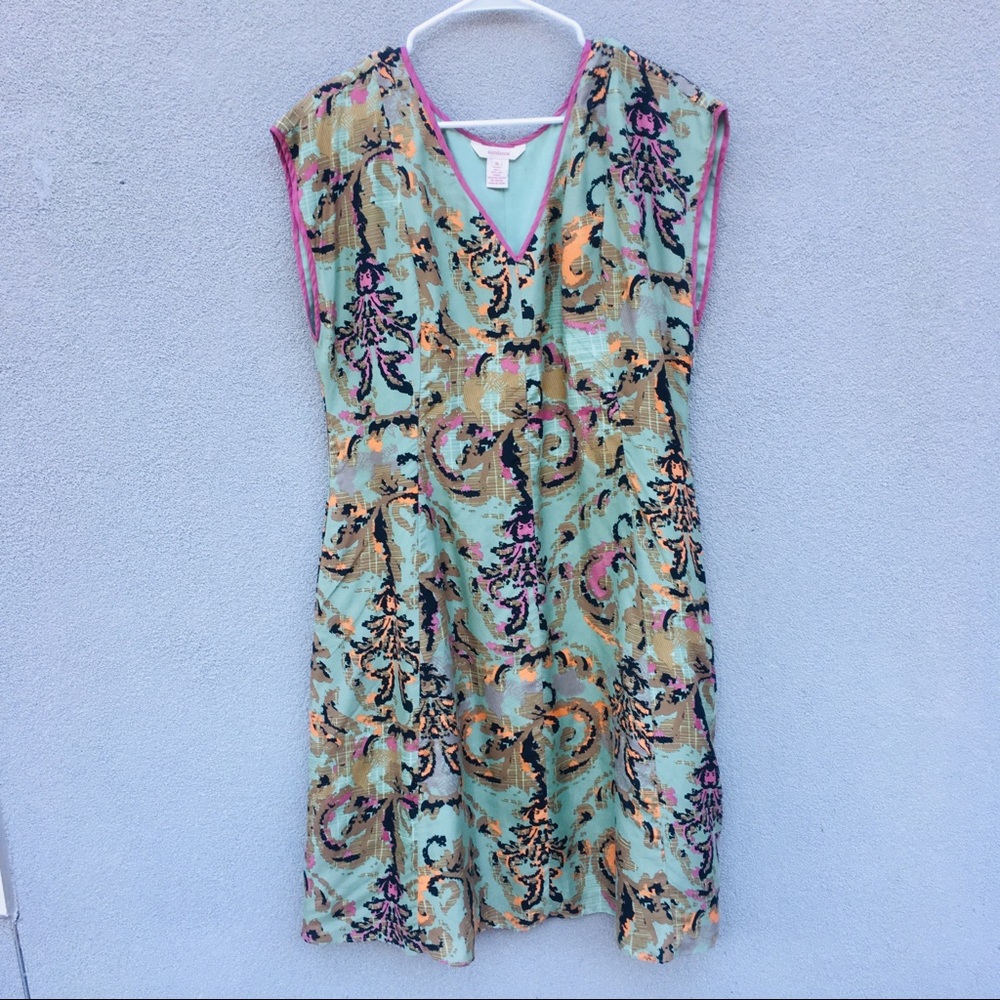 Sundance Mint Green Multicolor Patterned Dress